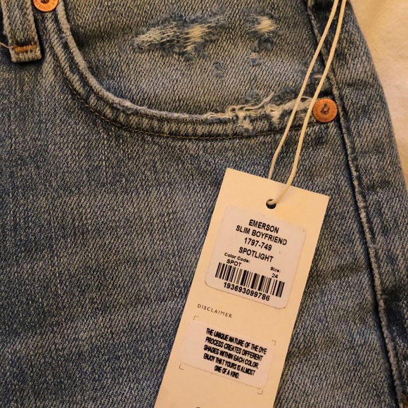 NWT Emerson Slim Boyfriend Jean in Spotlight - Picture 4 of 4